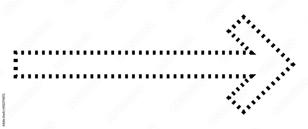 Arrow direction with dots line transparent Arrow direction with dots line transparent