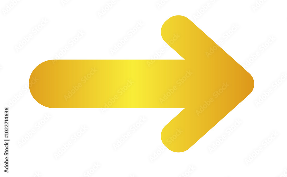 Arrow gold color direction transparent Arrow gold color direction transparent
