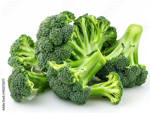 Obraz na płótnie Fresh broccoli isolated on white w salonie