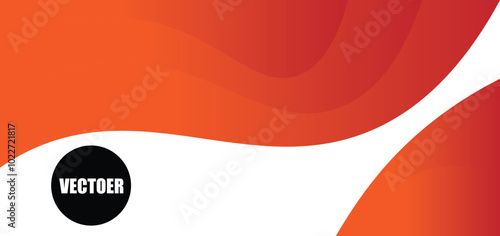 Orange wave abstract background. Blue banner background. Vector abstract graphic design.