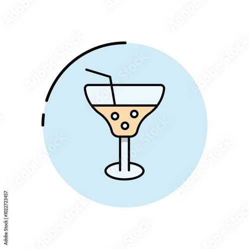 Cocktail vector icon