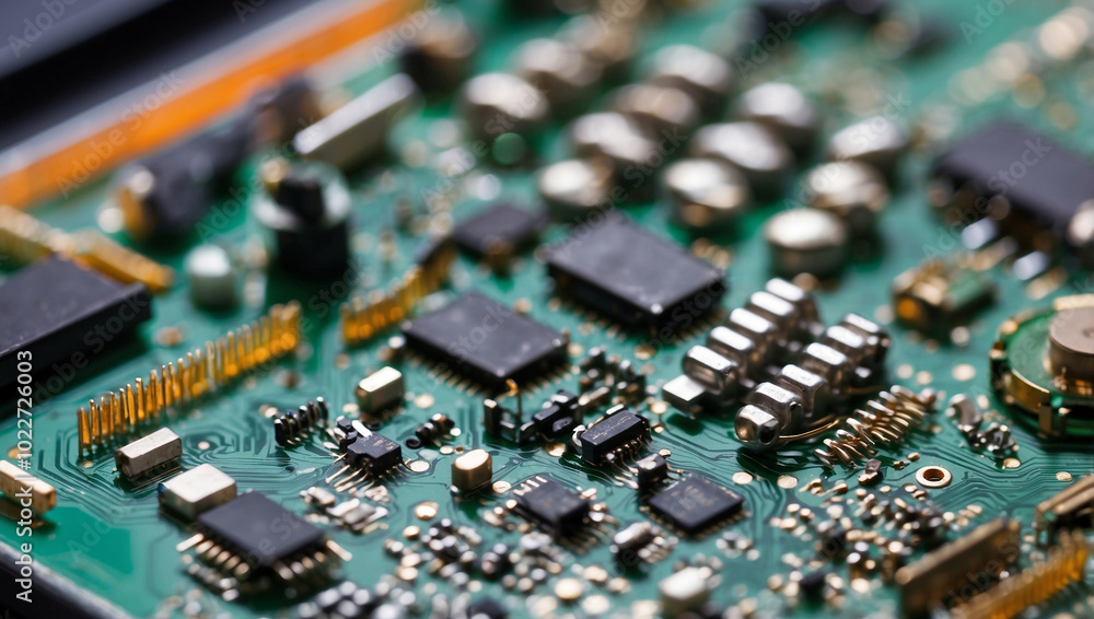 Close-up of Electronic Components Close-up of Electronic Components