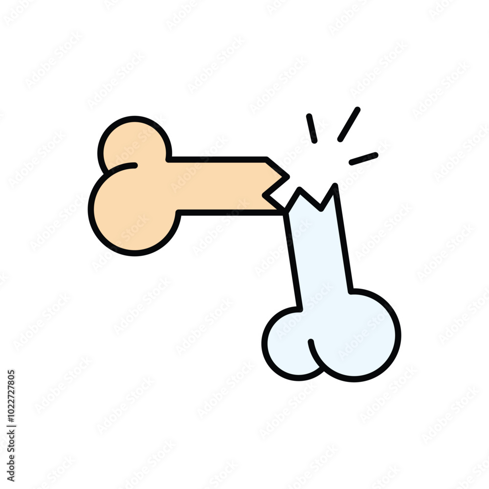 Bone Fracture vector icon Bone Fracture vector icon