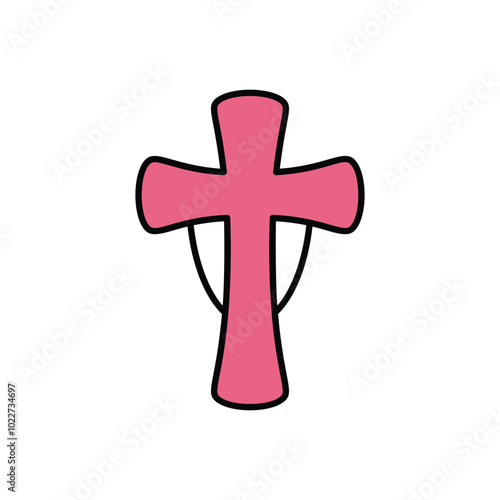 Cross vector icon