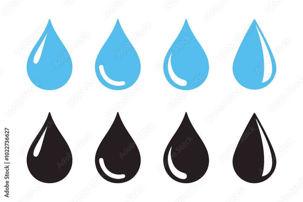 Water drop flat vector Water drop flat vector