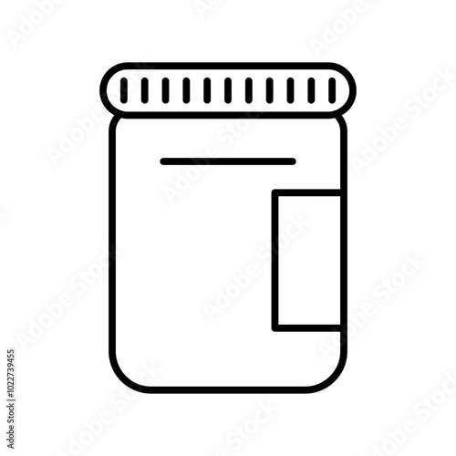 bottle line icon