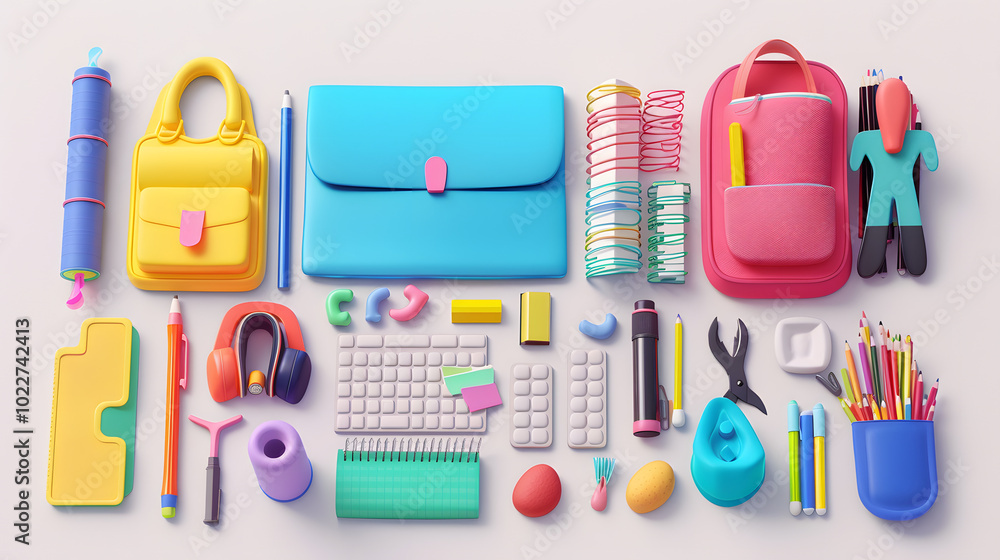 Folder icons Stationery 3D Folder icons Stationery 3D