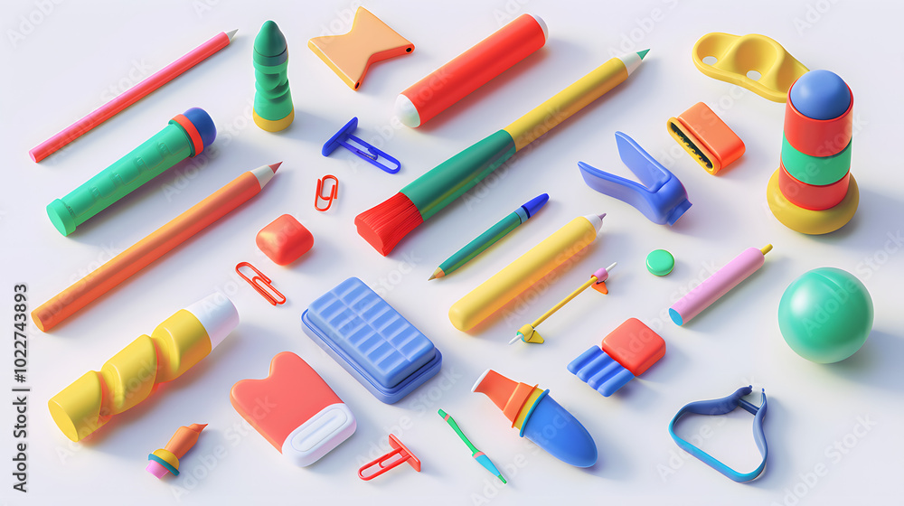 Glue stick icons Stationeries 3D Glue stick icons Stationeries 3D