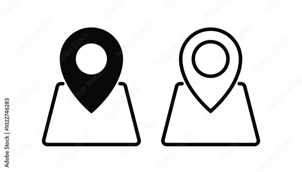 Pin icon set. location icon vector. destination icon. map pin. location pointer. pin map icon. location icon. GPS location pointer. set of address place icon symbol Pin icon set. location icon vector. destination icon. map pin. location pointer. pin map icon. location icon. GPS location pointer. set of address place icon symbol