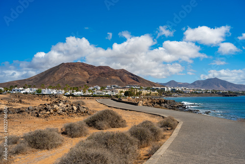 View of the vacation region at Playa Blanca