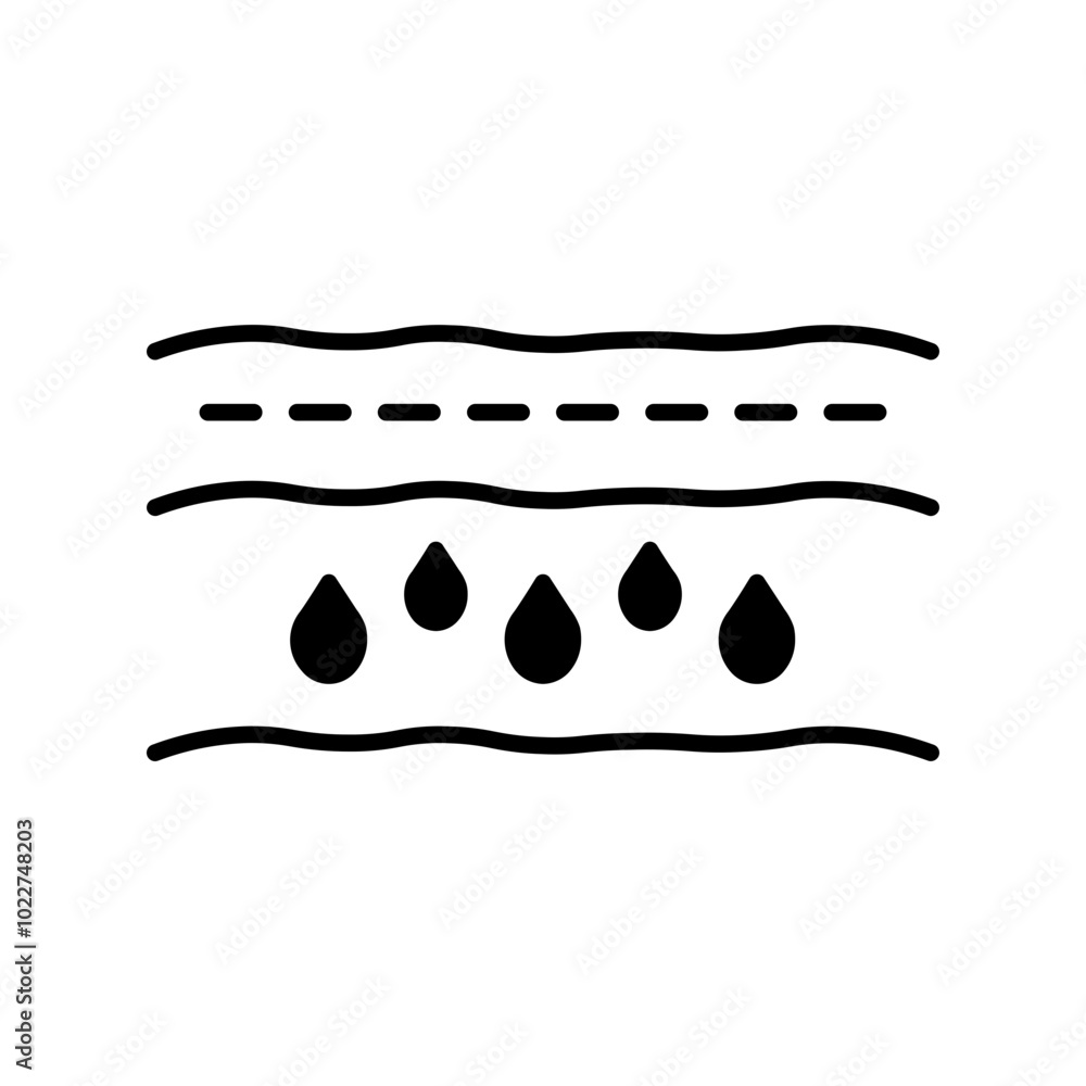 humidity glyph icon humidity glyph icon