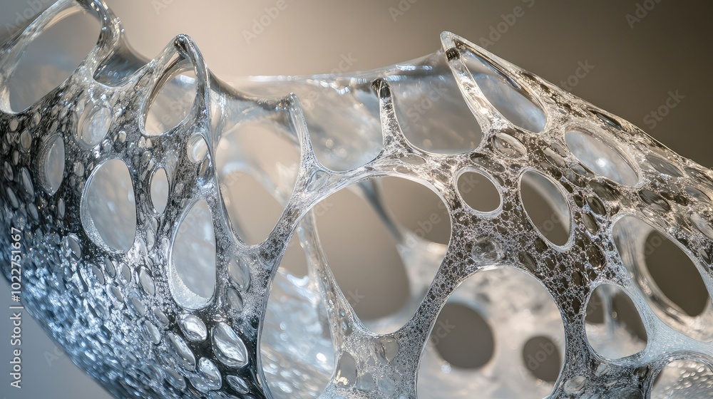 A close-up of a glass and metal sculpture, showcasing intricate details where the two materials blend seamlessly together A close-up of a glass and metal sculpture, showcasing intricate details where the two materials blend seamlessly together
