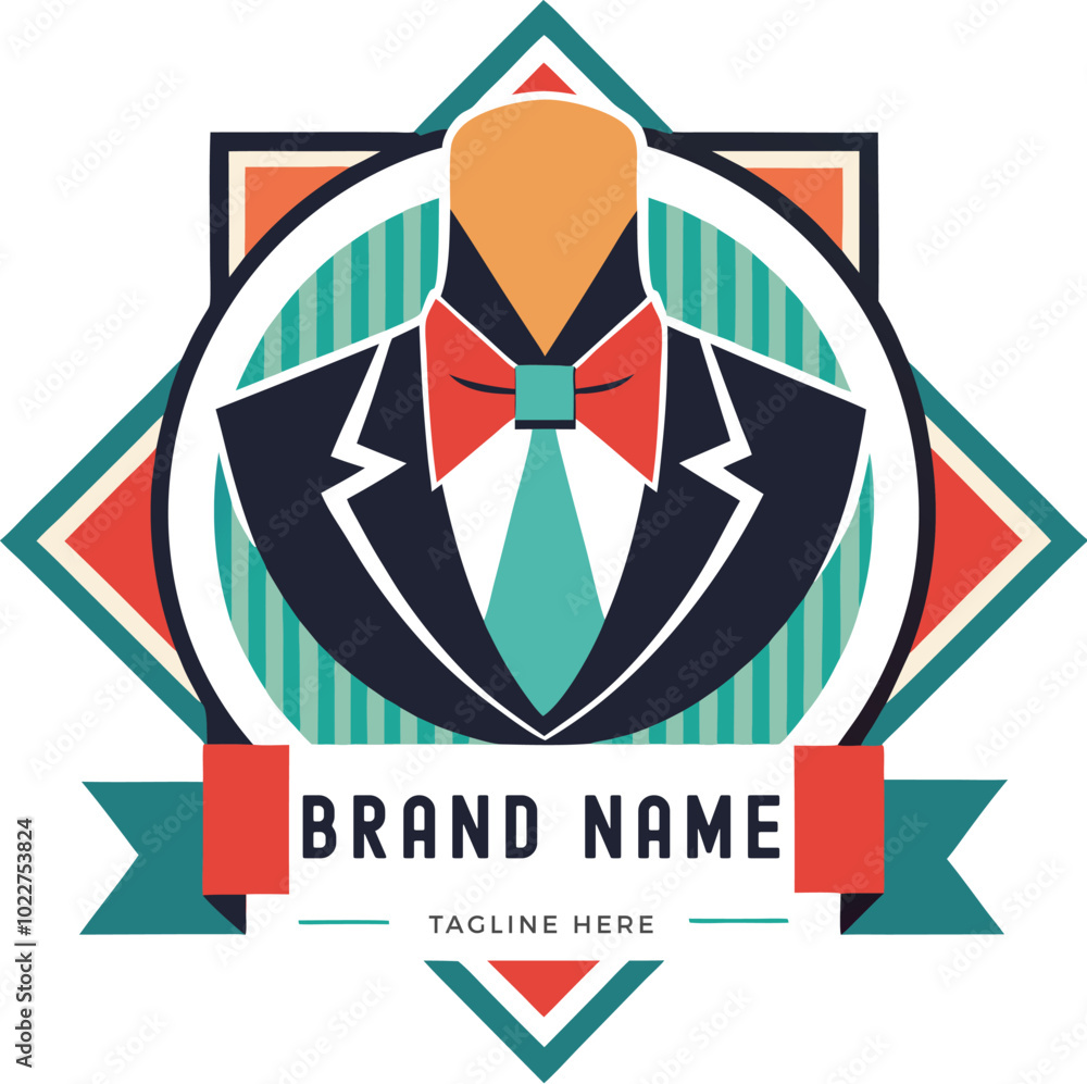 Creative abstract fashion brand logo. Generative AI. Creative abstract fashion brand logo. Generative AI.