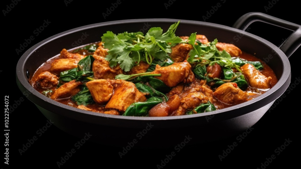 Chicken Stir-fry with Spinach and Cilantro Chicken Stir-fry with Spinach and Cilantro