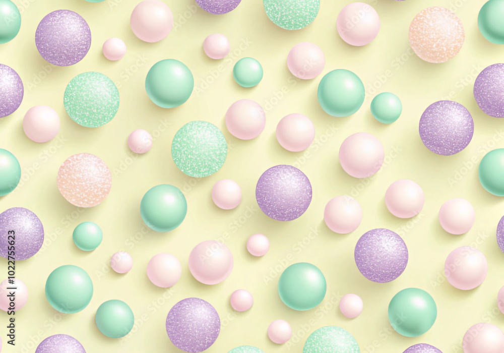 Pastel 3D sphere pattern design with soft colors and a playful aesthetic 부드러운 색상의 파스텔 3D 구체 패턴 디자인, 장난기 있는 미학 Pastel 3D sphere pattern design with soft colors and a playful aesthetic 부드러운 색상의 파스텔 3D 구체 패턴 디자인, 장난기 있는 미학