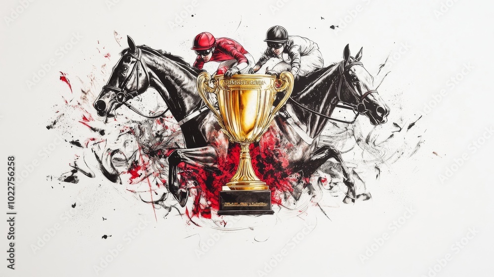 Obraz premium Minimalist Background of Geelong Cup Race: A Calm Ocean Horizon with Waves Crashing at Torquay, Victoria