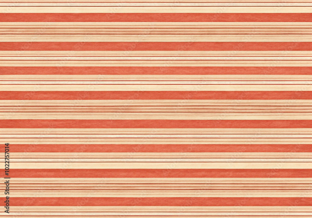 Obraz premium Horizontal pastel and warm-colored striped pattern 부드러운 파스텔과 따뜻한 색조의 가로 줄무늬 패턴