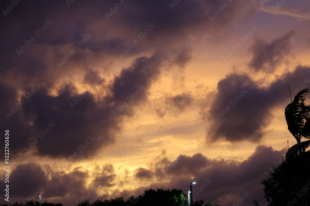 Dark Evening Sky Following the Hurricane Dark Evening Sky Following the Hurricane