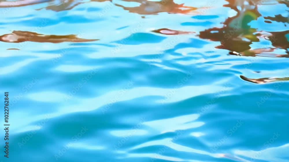 Blue water wave surface, beautiful background with copy space. Fresh drinking water, colorful video. Environmental problems theme
Blue water wave surface, beautiful background with copy space. Fresh drinking water, colorful video. Environmental problems theme