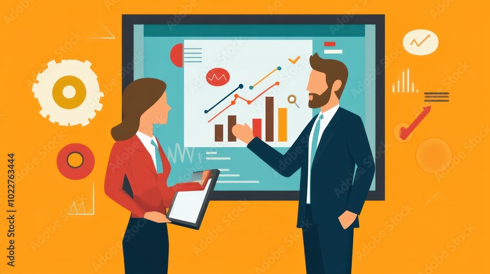 Small business consulting illustrated with professionals providing expert guidance on scaling, marketing, and finance, illustrations Small business consulting illustrated with professionals providing expert guidance on scaling, marketing, and finance, illustrations