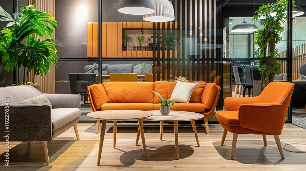 A high-angle shot of a modern living room filled with sleek white furniture, showcasing clean lines and a minimalist design aesthetic A high-angle shot of a modern living room filled with sleek white furniture, showcasing clean lines and a minimalist design aesthetic
