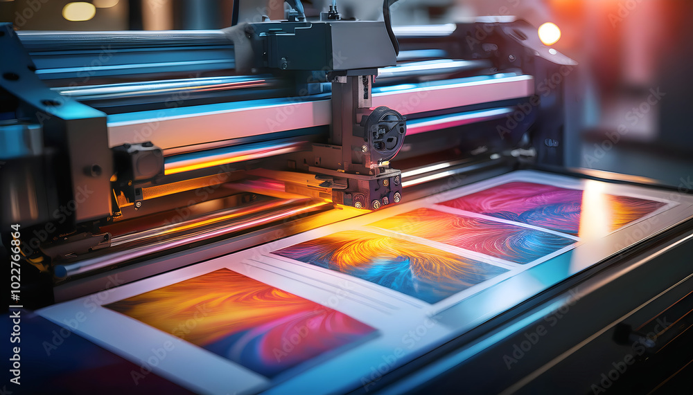 Fototapeta premium Advanced Printing Technology Close-Up