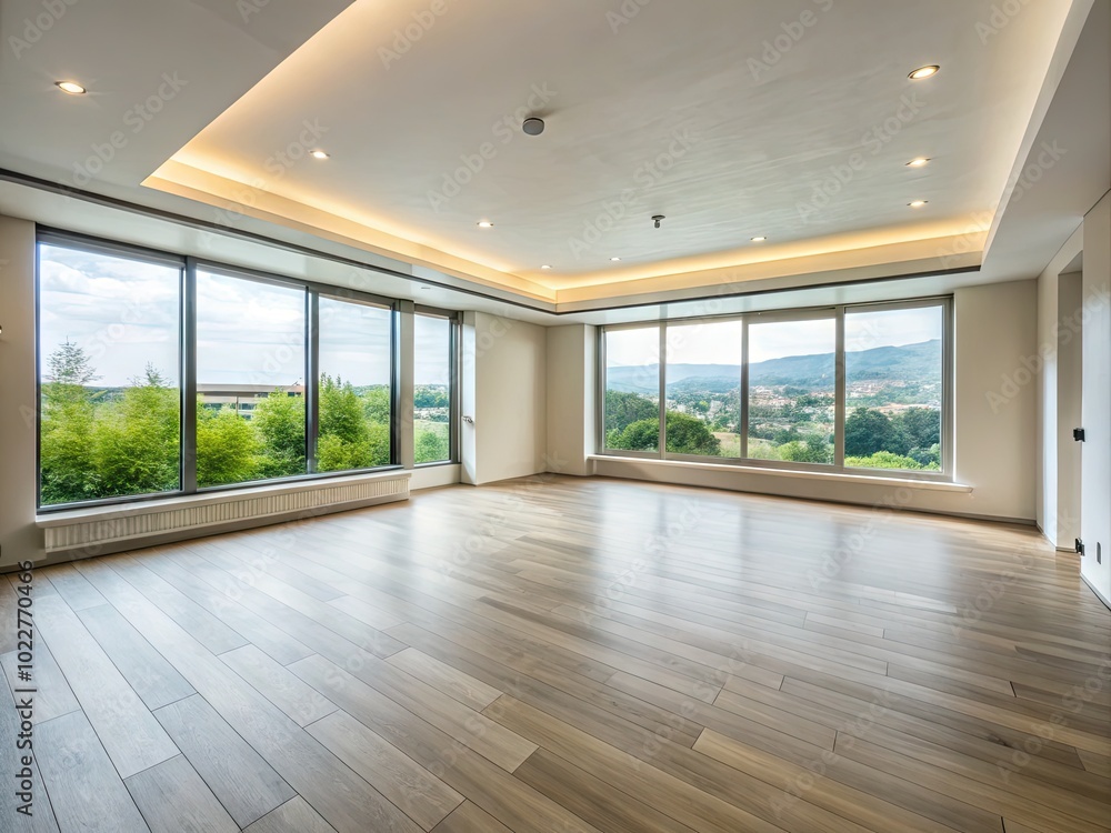 Spacious Empty Room with Minimalist Design, Natural Light and Neutral Color Palette for Versatile Use Spacious Empty Room with Minimalist Design, Natural Light and Neutral Color Palette for Versatile Use
