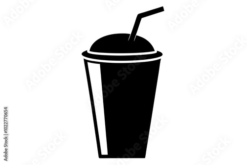 Smoothie | vector silhouette illustration on white background