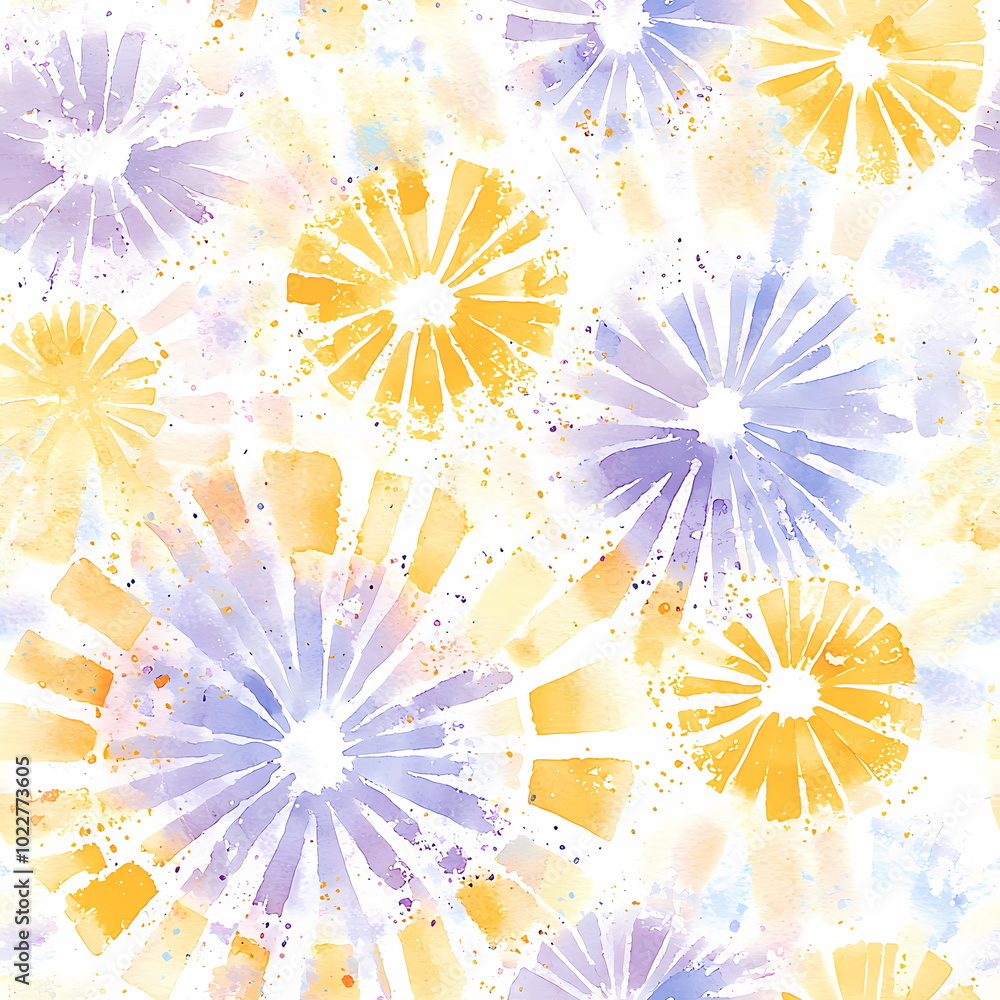 Pastel Sunburst Tie-Dye Pattern Design Pastel Sunburst Tie-Dye Pattern Design