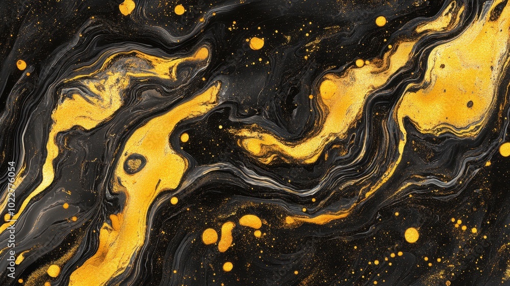 Abstract Golden Liquid Swirl Background Design Abstract Golden Liquid Swirl Background Design