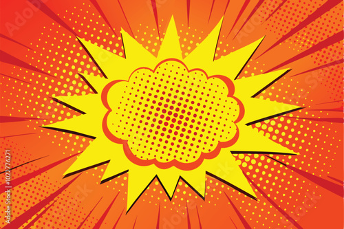 Colorful Comic Book Explosion Graphic Art