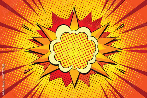 Comic Book Explosion Illustration Design