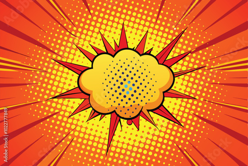 Comic Book Explosion Illustration Design