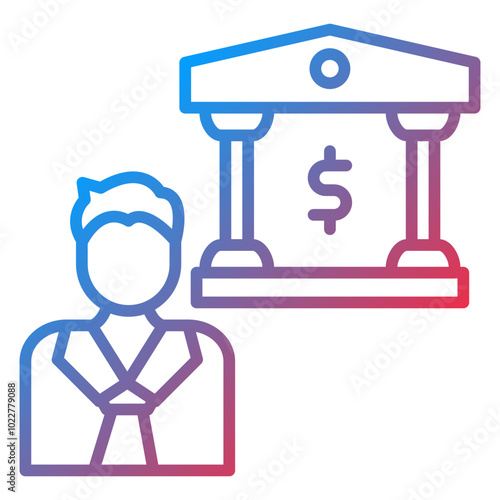 Banker icon style