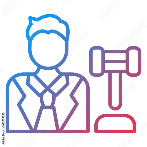 Judge icon style