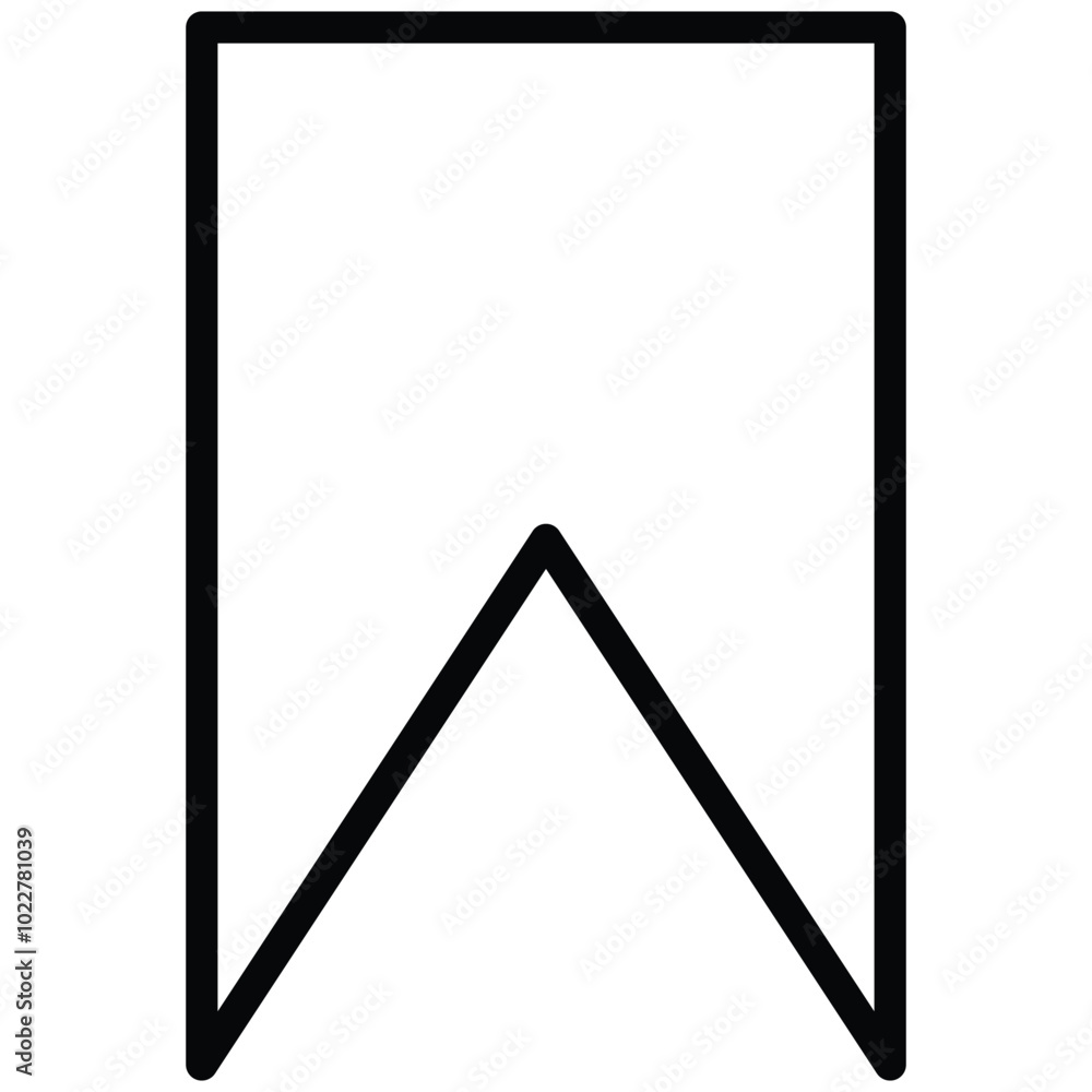 Bookmark Icon Outline Style. Editable Stroke Icon. Bookmark Icon Outline Style. Editable Stroke Icon.