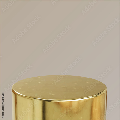 Podium gold wood 3d vector lava silver