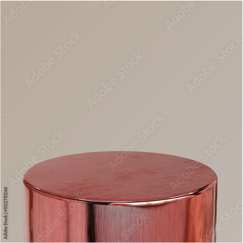 Podium gold wood 3d vector lava silver