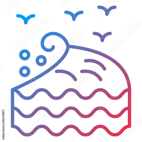 Ocean Wave icon style