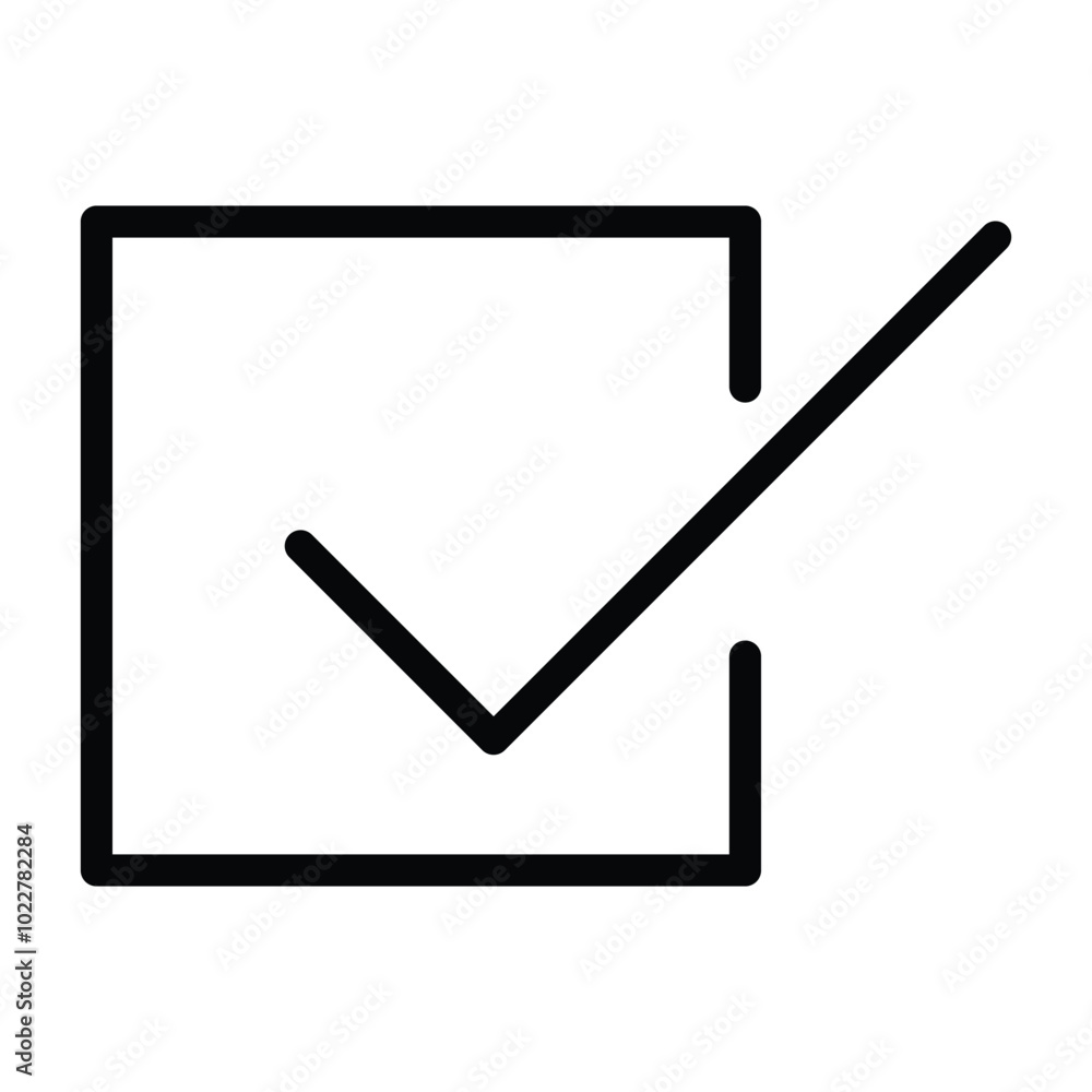 Checklist Icon Outline Style. Editable Stroke Icon. Checklist Icon Outline Style. Editable Stroke Icon.