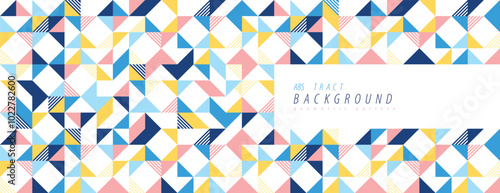 Geometric abstract shapes flat background