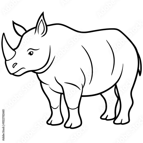 rhino vector illustration