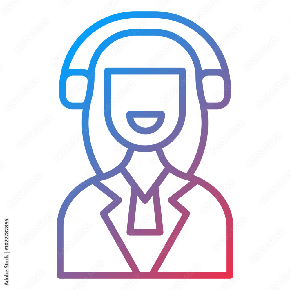Obraz premium Assistant icon style