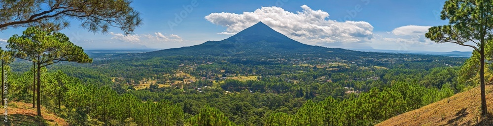 Panoramic view of the beautiful mountains Panoramic view of the beautiful mountains