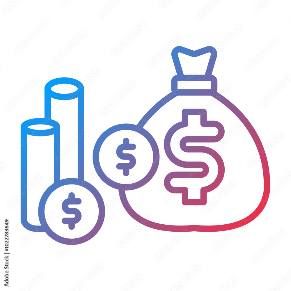 Obraz premium Money icon style