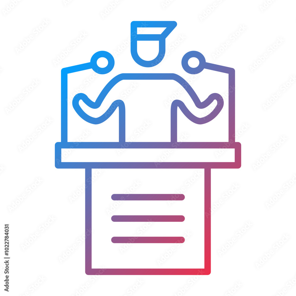 Politician icon style Politician icon style