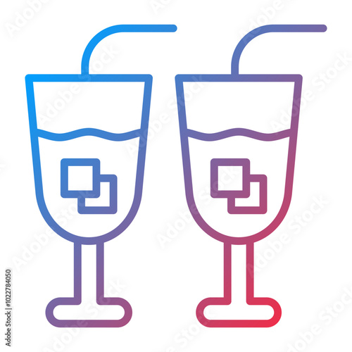 Free Drinks icon style