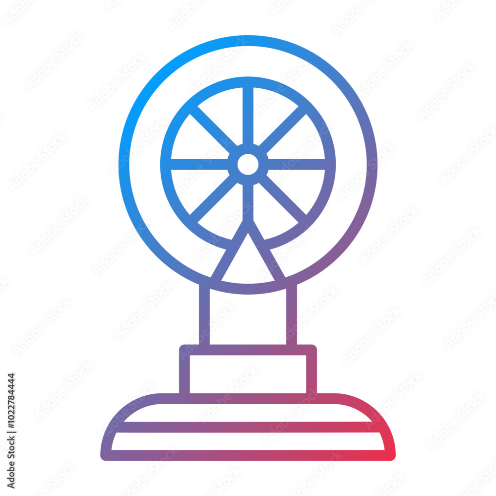 Lottery Wheel icon style