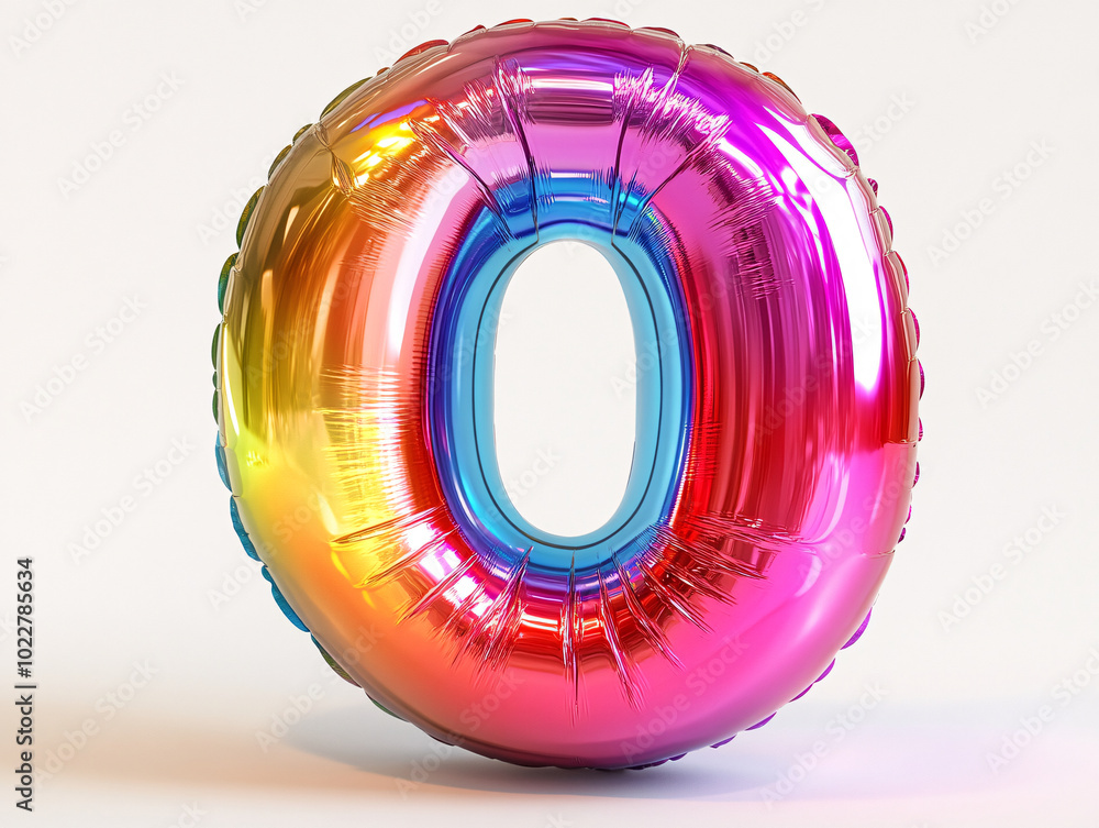 a large, inflatable number 0 in a vibrant shade of pink. a large, inflatable number 0 in a vibrant shade of pink.