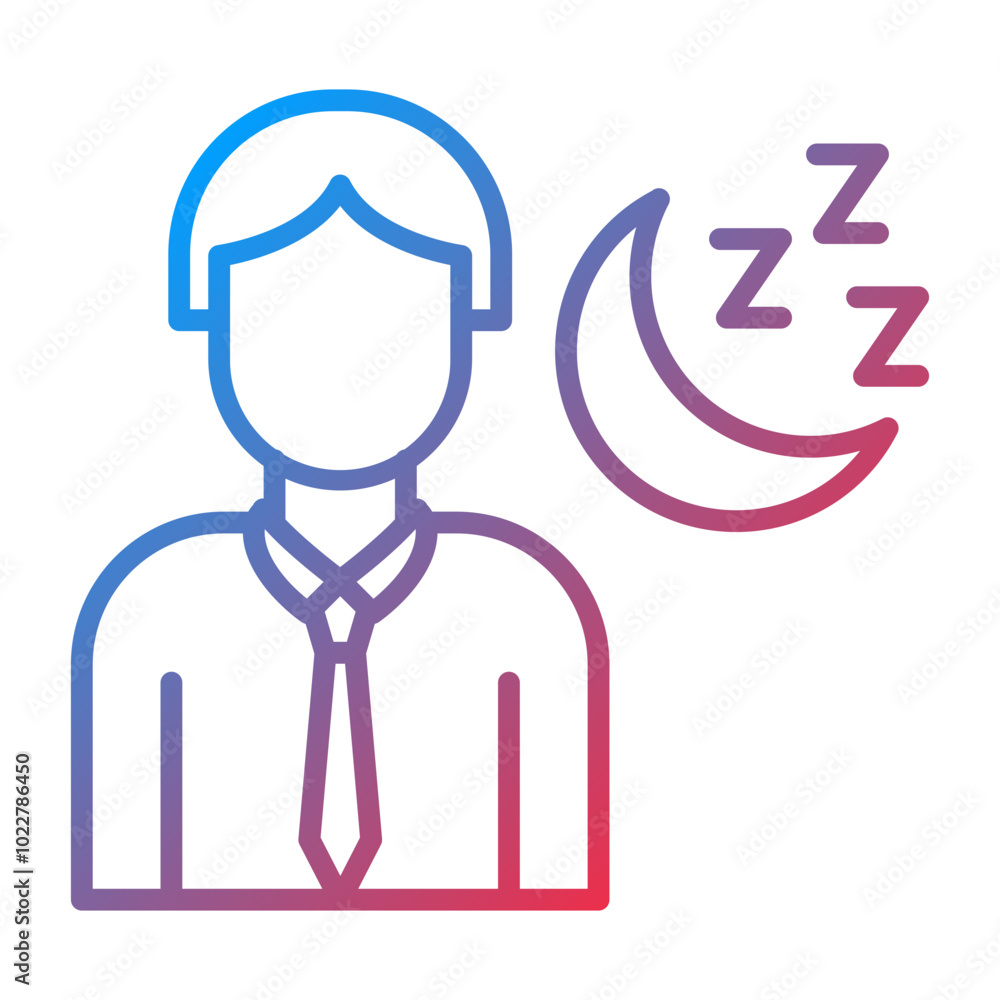 Obraz premium Healthy Sleeping icon style
